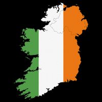 St. Patrick's Day Irish Map And Flag Of Ireland 7-Panel Snapback Hat