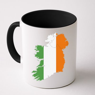 St. Patrick's Day Irish Map And Flag Of Ireland Mug