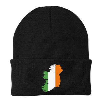 St. Patrick's Day Irish Map And Flag Of Ireland Beanie