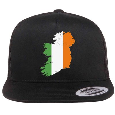 St. Patrick's Day Irish Map And Flag Of Ireland Flatbill Hat