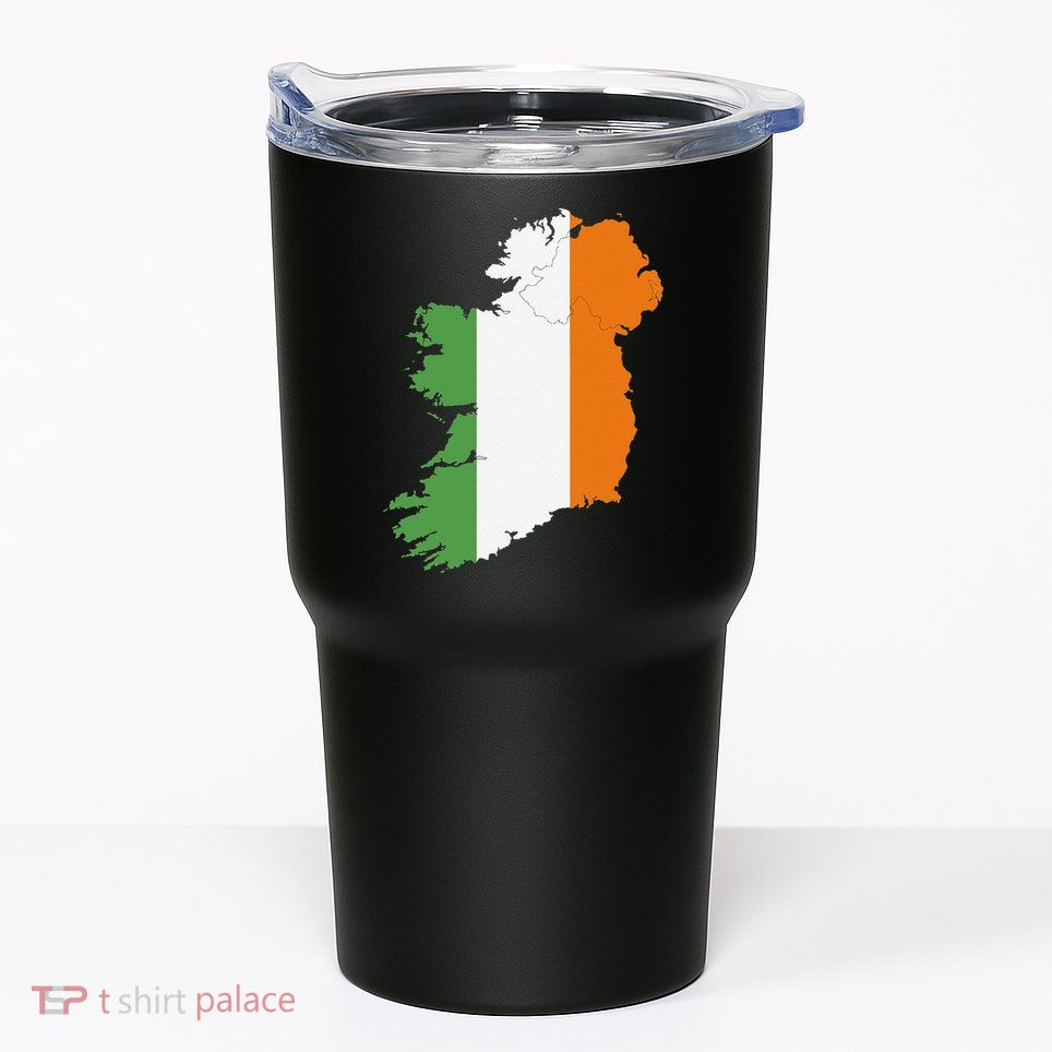 St. Patrick's Day Irish Map And Flag Of Ireland Tumbler