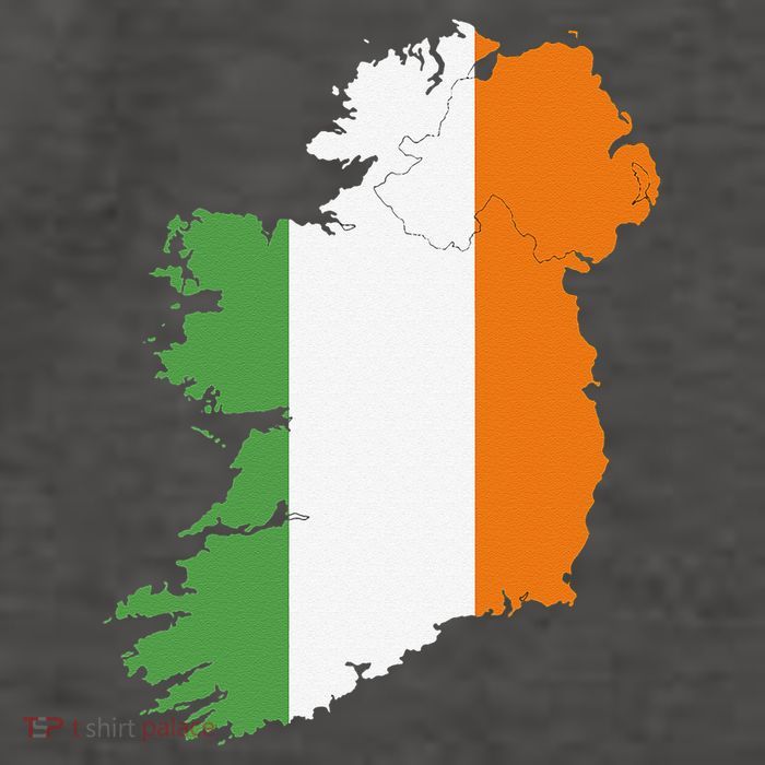 St. Patrick's Day Irish Map And Flag Of Ireland Vector Backpack
