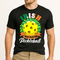 St Patricks Day Irish I Was Playing Pickleball Ball Shamrock Gift Cooling Performance Crew T-Shirt