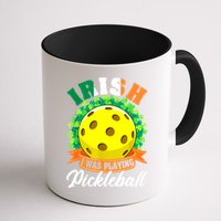 St Patricks Day Irish I Was Playing Pickleball Ball Shamrock Gift Mug