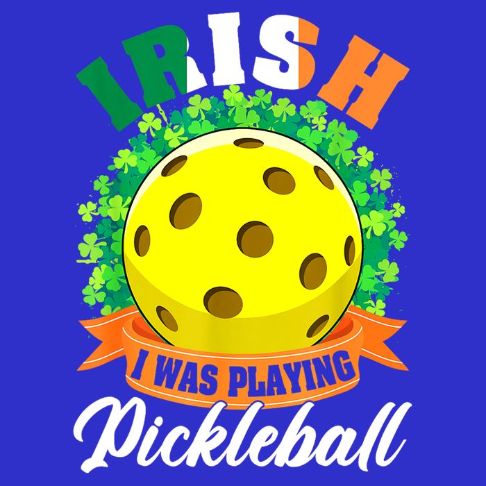 St Patricks Day Irish I Was Playing Pickleball Ball Shamrock Gift Sustainable Beanie