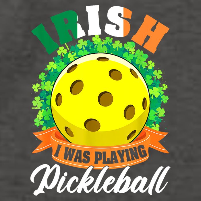 St Patricks Day Irish I Was Playing Pickleball Ball Shamrock Gift Vector Backpack