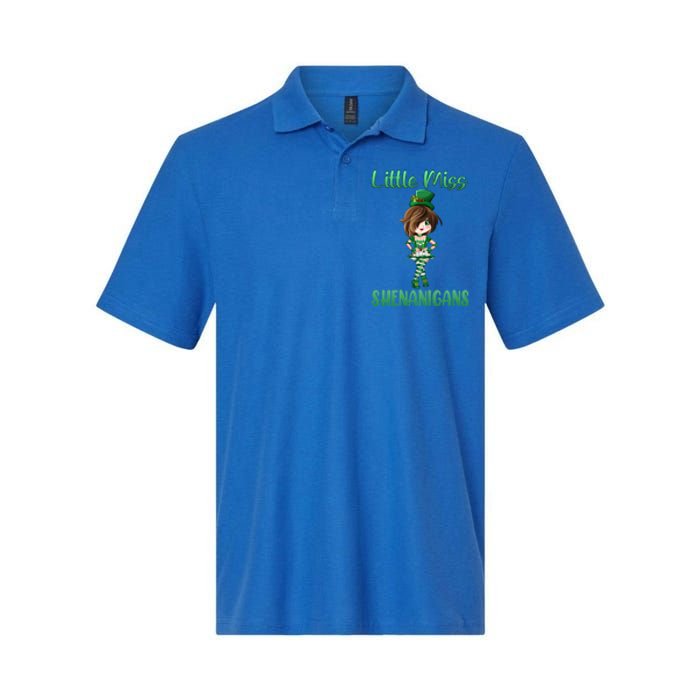 St Patricks Day Anime Leprechaun Miss Shenanigans Teen Gift Softstyle Adult Sport Polo