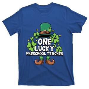 St Patricks Day Leprechaun One Lucky Preschool Teacher Cool Gift T-Shirt