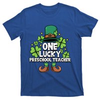 St Patricks Day Leprechaun One Lucky Preschool Teacher Cool Gift T-Shirt