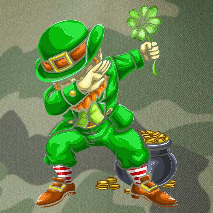 St Patricks Day Dabbing Leprechaun Dab Dance Legacy Tie Dye Trucker Hat