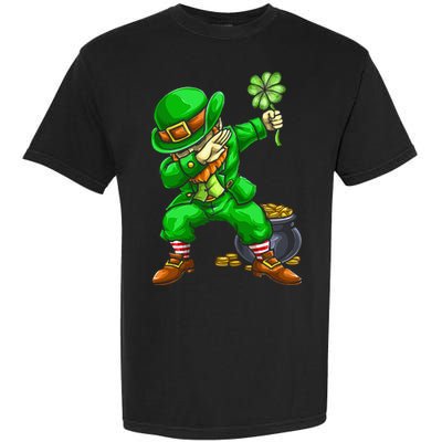 St Patricks Day Dabbing Leprechaun Dab Dance Garment-Dyed Heavyweight T-Shirt