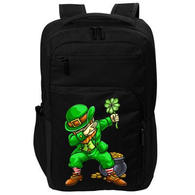 St Patricks Day Dabbing Leprechaun Dab Dance Impact Tech Backpack