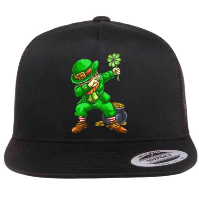 St Patricks Day Dabbing Leprechaun Dab Dance Flatbill Hat