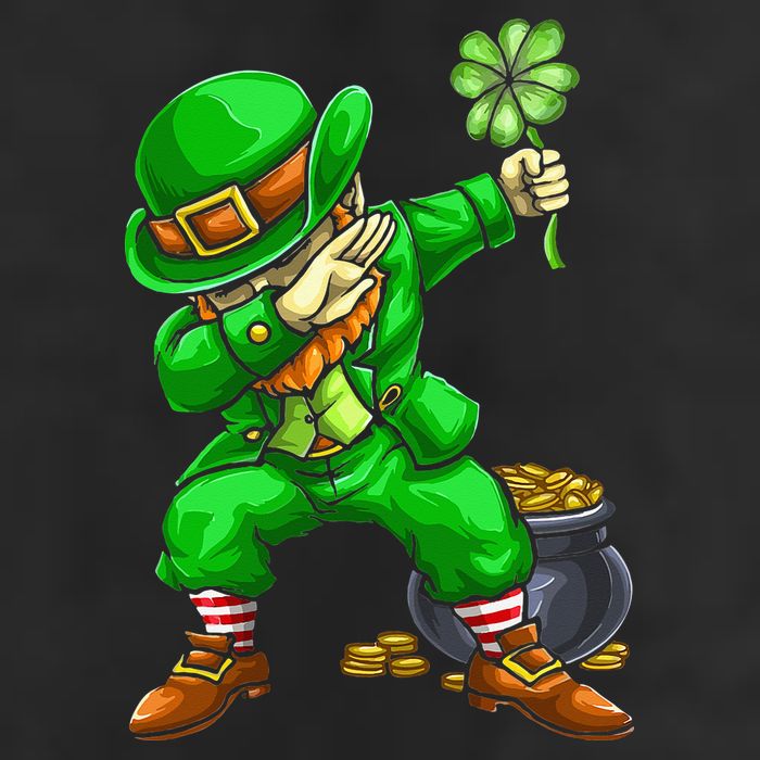 St Patricks Day Dabbing Leprechaun Dab Dance 25L Jumbo Tote