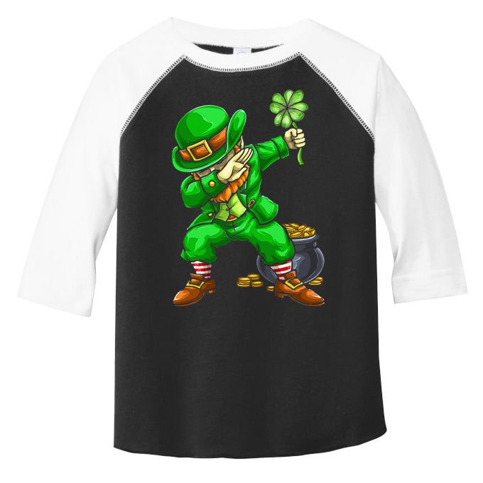 St Patricks Day Dabbing Leprechaun Dab Dance Toddler Fine Jersey T-Shirt