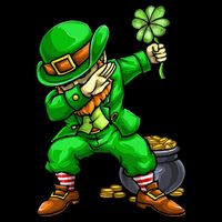 St Patricks Day Dabbing Leprechaun Dab Dance Visor