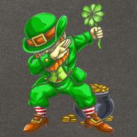 St Patricks Day Dabbing Leprechaun Dab Dance Cotton Canvas Backpack