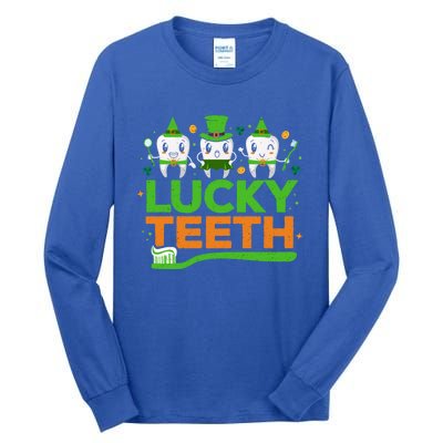 St Patrick Dentist Teeth Dental Rdh Saint Patricks Day Cool Gift Tall Long Sleeve T-Shirt