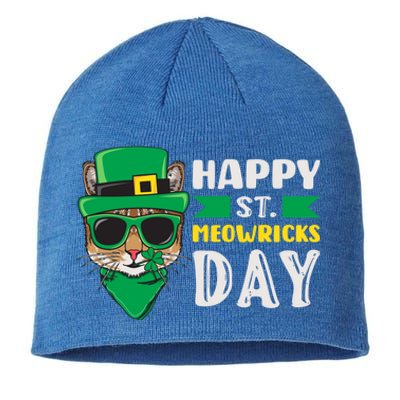 St Patricks Day Outfit Leprechaun Cat Meaningful Gift Sustainable Beanie