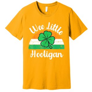 St Patricks Day Wee Little Hooligan Boy Funny Premium T-Shirt