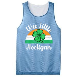 St Patricks Day Wee Little Hooligan Boy Funny Mesh Reversible Basketball Jersey Tank