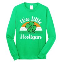 St Patricks Day Wee Little Hooligan Boy Funny Long Sleeve Shirt