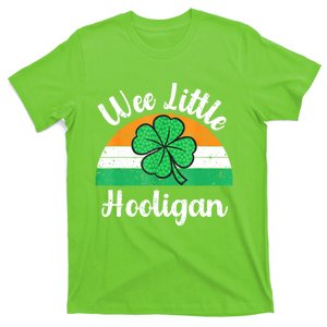 St Patricks Day Wee Little Hooligan Boy Funny T-Shirt