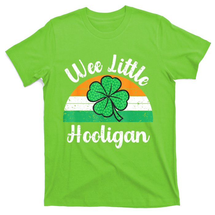 St Patricks Day Wee Little Hooligan Boy Funny T-Shirt