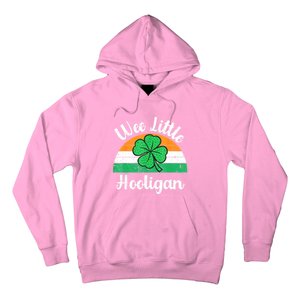 St Patricks Day Wee Little Hooligan Boy Funny Hoodie