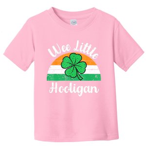 St Patricks Day Wee Little Hooligan Boy Funny Toddler T-Shirt