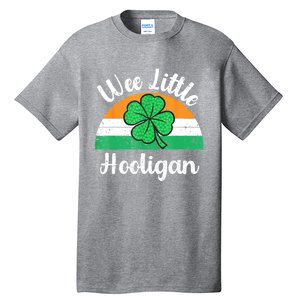 St Patricks Day Wee Little Hooligan Boy Funny Tall T-Shirt