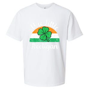 St Patricks Day Wee Little Hooligan Boy Funny Sueded Cloud Jersey T-Shirt