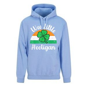 St Patricks Day Wee Little Hooligan Boy Funny Unisex Surf Hoodie