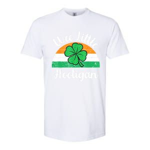 St Patricks Day Wee Little Hooligan Boy Funny Softstyle CVC T-Shirt