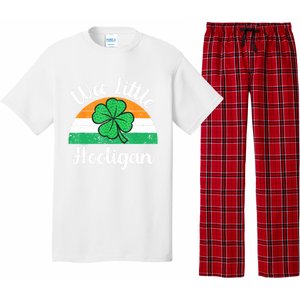 St Patricks Day Wee Little Hooligan Boy Funny Pajama Set