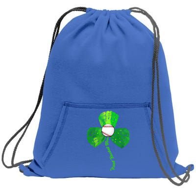 St Patricks Day Baseball Catcher Softball Irish Mom Shamrock Cute Gift Sweatshirt Cinch Pack Bag