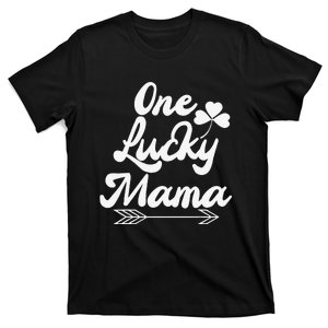 Saint Patrick's Day Funny Graphic Lucky Mama Quote Green T-Shirt