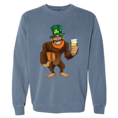 St Patrick's Day Brewer Bigfoot Garment-Dyed Sweatshirt