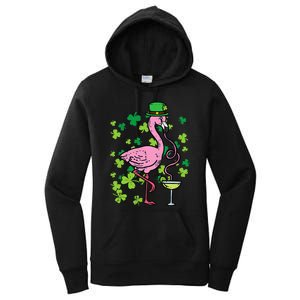 St Patricks Day Irish Flamingo Saint Pattys Paddys Women's Pullover Hoodie