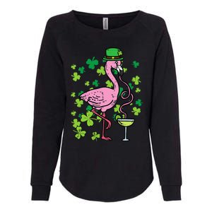 St Patricks Day Irish Flamingo Saint Pattys Paddys Womens California Wash Sweatshirt