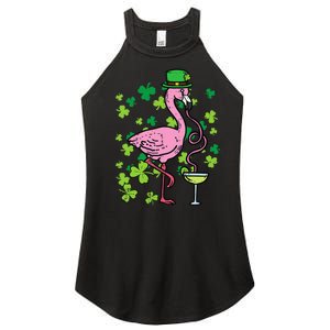 St Patricks Day Irish Flamingo Saint Pattys Paddys Women's Perfect Tri Rocker Tank