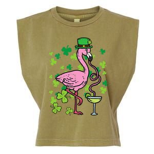 St Patricks Day Irish Flamingo Saint Pattys Paddys Garment-Dyed Women's Muscle Tee