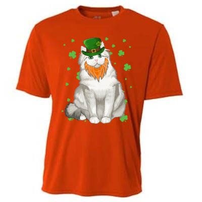 St Patricks Day Ragamuffin Cat Shamrock Gift Meaningful Gift Cooling Performance Crew T-Shirt