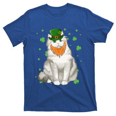 St Patricks Day Ragamuffin Cat Shamrock Gift Meaningful Gift T-Shirt