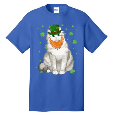 St Patricks Day Ragamuffin Cat Shamrock Gift Meaningful Gift Tall T-Shirt