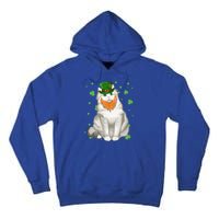 St Patricks Day Ragamuffin Cat Shamrock Gift Meaningful Gift Tall Hoodie