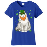 St Patricks Day Ragamuffin Cat Shamrock Gift Meaningful Gift Women's T-Shirt