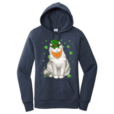 St Patricks Day Ragamuffin Cat Shamrock Gift Meaningful Gift Women's Pullover Hoodie