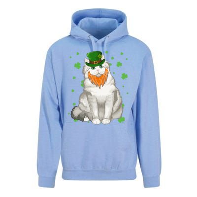 St Patricks Day Ragamuffin Cat Shamrock Gift Meaningful Gift Unisex Surf Hoodie