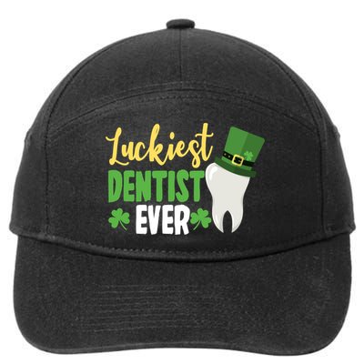 St Patricks Day Lucky Dentist Leprechaun Hat Shamrock Gift 7-Panel Snapback Hat